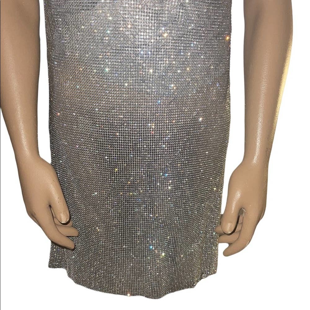 Alice and Olivia Harmony Chainmail Slip Dress - Picture 7 of 13